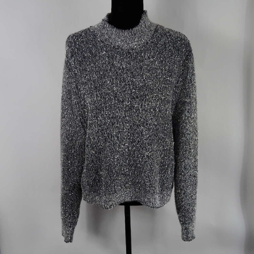 Urban Outfitters Silver Metallic Sweater